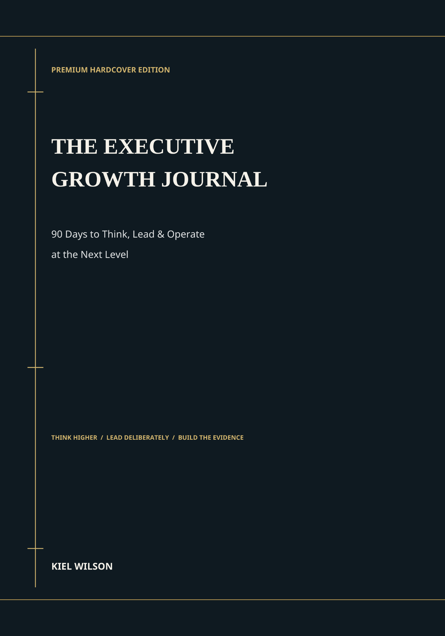 The Executive Growth Journal Premium Hardcover Edition cover