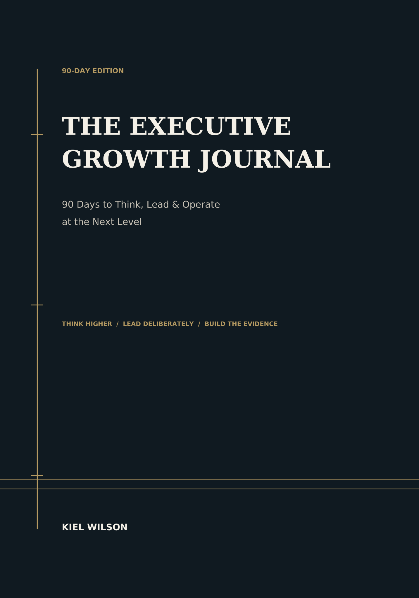 The Executive Growth Journal 90-Day Edition paperback cover